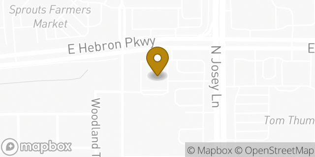 Map showing the location of ATM Walgreens in Carrollton, TX