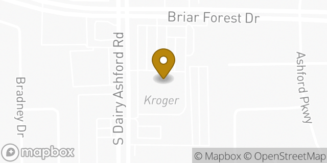 Map showing the location of Kroger in Houston, TX 77077