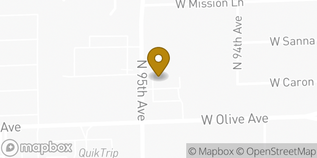 Map showing the location of Amazon Locker - Sigma in Peoria, AZ 85345