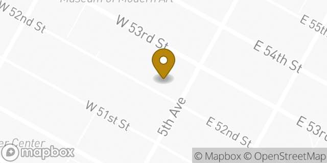 Map showing the location of Dunkin' in New York, NY 10103