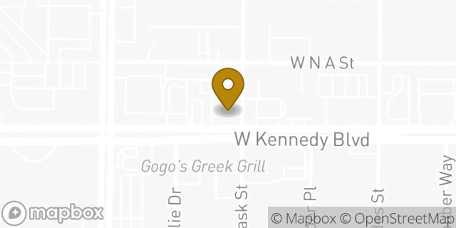 Map showing the location of Chase Bank in Tampa, FL 33609