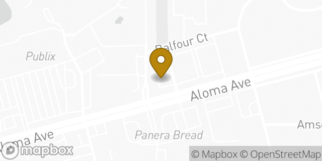 Map showing the location of Starbucks in Winter Park, FL 32792