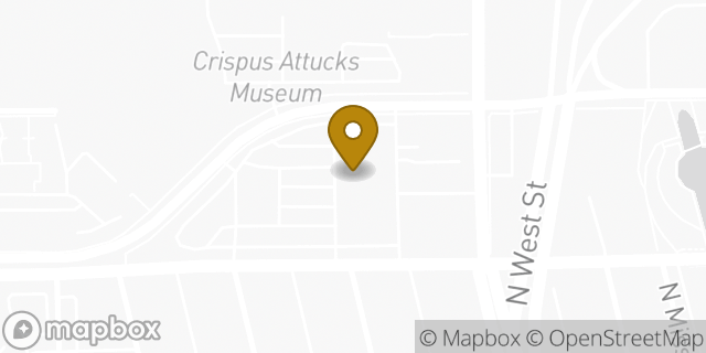 Map showing the location of Amazon Locker - Augustin in Indianapolis, IN 46202