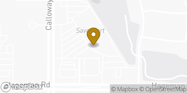 Map showing the location of The UPS Store in Bakersfield, CA 93312