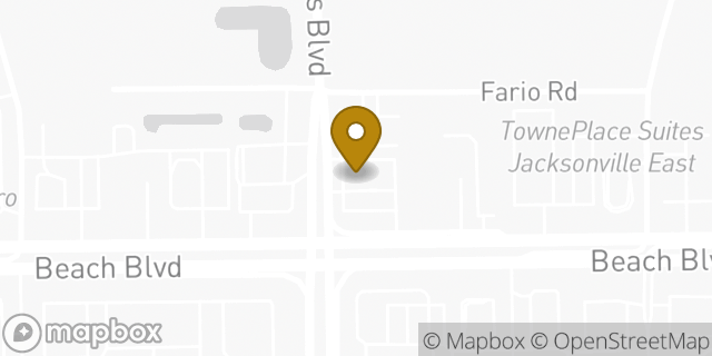 Map showing the location of Amazon Locker - Atlante in Jacksonville, FL 32224