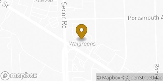 Map showing the location of Walgreens in Toledo, OH 43613