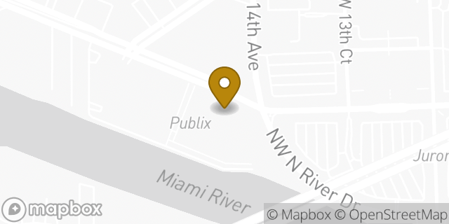 Map showing the location of TJ Maxx in Miami, FL 33125