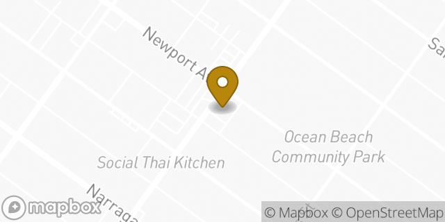 Map showing the location of Chase Bank in San Diego, CA 92107