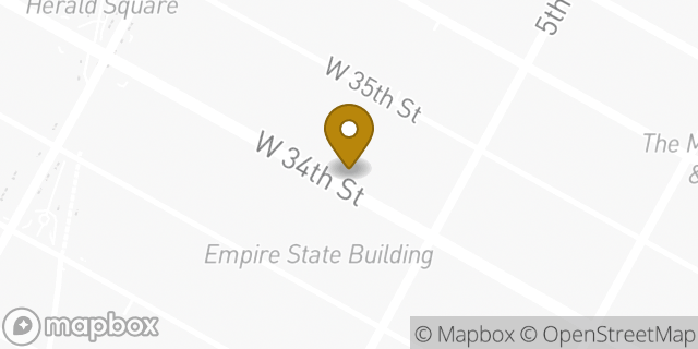 Map showing the location of LensCrafters in New York, NY 10001