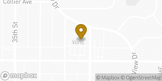 Map showing the location of Vons in San Diego, CA 92116