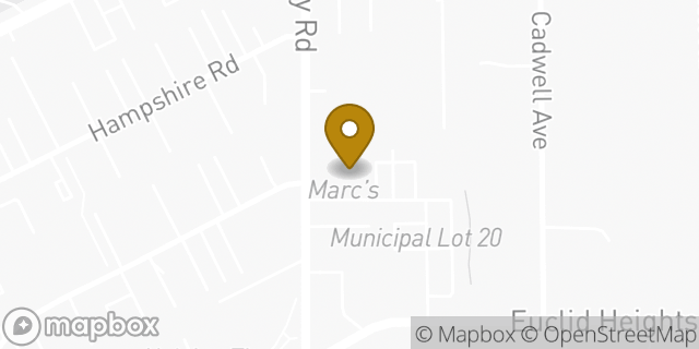 Map showing the location of ATM Marcs in Cleveland Heights, OH 44118