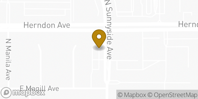 Map showing the location of AutoZone in Clovis, CA 93611