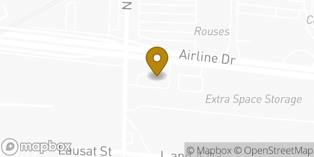 Map showing the location of McDonald's in Metairie, LA 70001