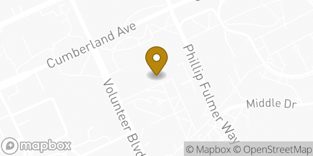 Map showing the location of Starbucks Coffee Company in Knoxville, TN 37996