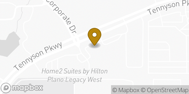 Map showing the location of Panera Bread in Plano, TX 75024