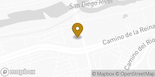 Map showing the location of Amazon Locker - Emmylou in San Diego, CA 92108