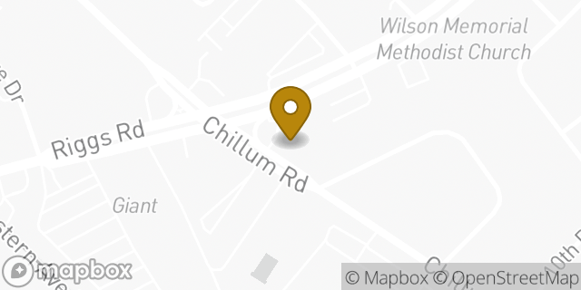 Map showing the location of Amazon Locker - Minho in Hyattsville, MD 20782