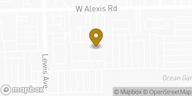 Map showing the location of FedEx ShipSite in Toledo, OH 43612
