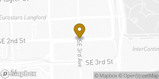 Map showing the location of Miami - 2nd Street HLE in Miami, FL 33131