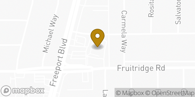 Map showing the location of Walgreens in Sacramento, CA 95822