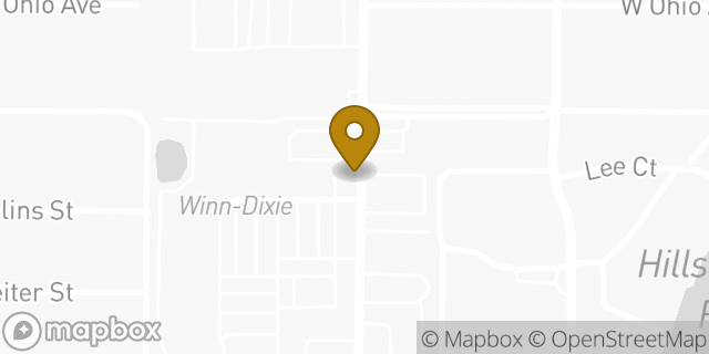 Map showing the location of ATM Winn Dixie in Tampa, FL
