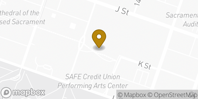 Map showing the location of Starbucks in Sacramento, CA 95814