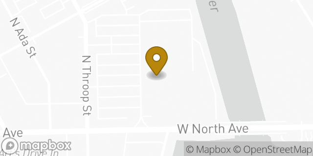 Map showing the location of Penske Truck Rental in Chicago, IL 60642