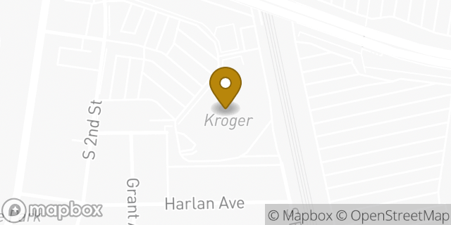 Map showing the location of Kroger in Louisville, KY 40208