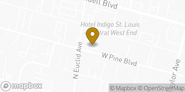 Map showing the location of Whole Foods Market in St Louis, MO 63108