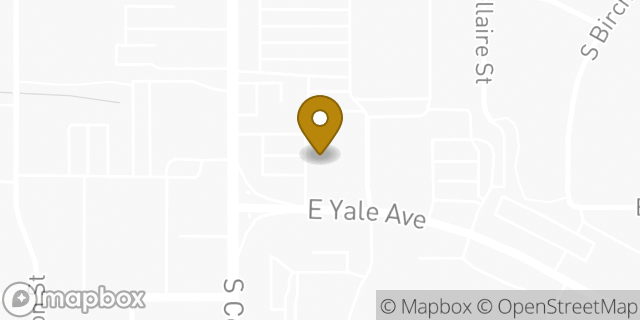 Map showing the location of Chase Bank in Denver, CO 80222