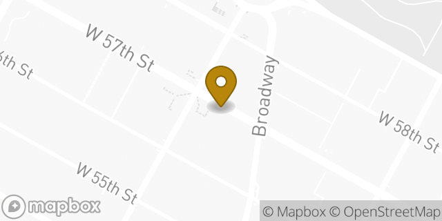 Map showing the location of Bank of America ATM in New York, NY 10107