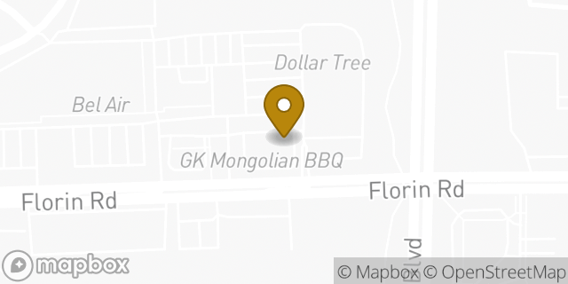 Map showing the location of Starbucks in Sacramento, CA 95831