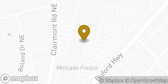 Map showing the location of Amazon Locker - Vowel in Atlanta, GA 30345