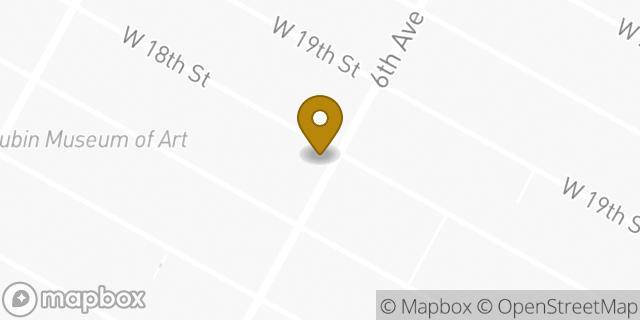 Map showing the location of Chase Bank in New York, NY 10011