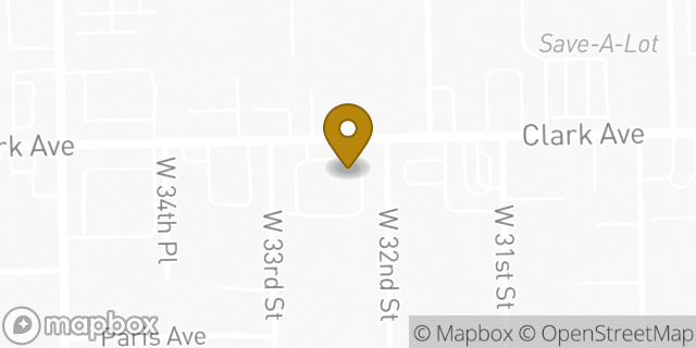Map showing the location of McDonald's in Cleveland, OH 44109