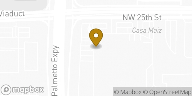 Map showing the location of Amazon Locker - Condensation in Miami, FL 33122