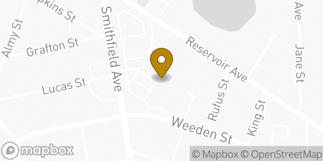 Map showing the location of Amazon Locker - Quickstep in PAWTUCKET, RI 02860