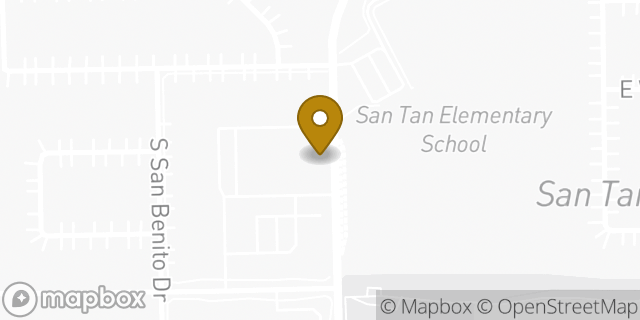 Map showing the location of The Church of Jesus Christ of Latter-day Saints in Gilbert, AZ 85297