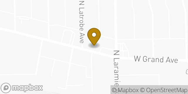 Map showing the location of Amazon Locker - Sile in Chicago, IL 60639