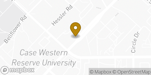 Map showing the location of Chase Bank in Cleveland, OH 44106