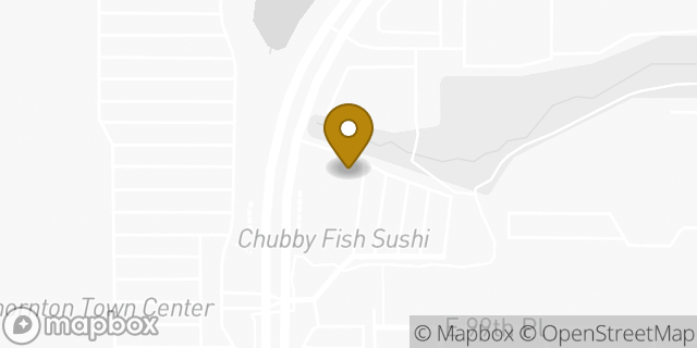 Map showing the location of Buffalo Wild Wings in Thornton, CO 80229