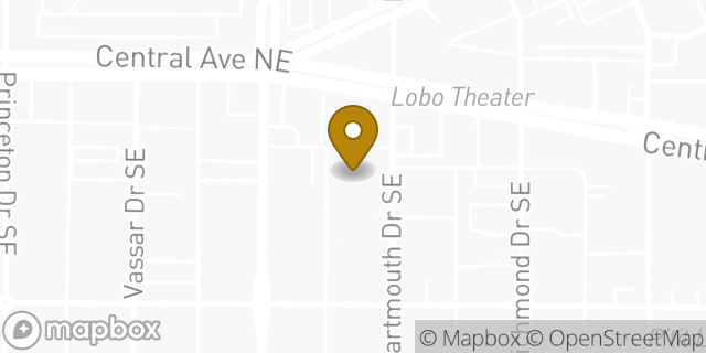 Map showing the location of ATM Walgreens in Albuquerque, NM