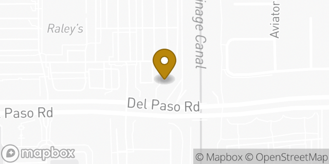 Map showing the location of AutoZone in Sacramento, CA 95835