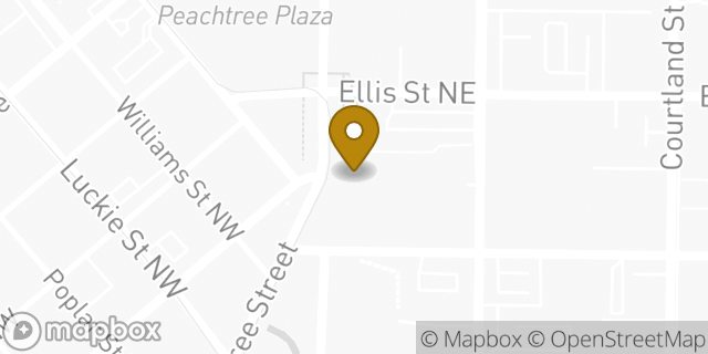 Map showing the location of Fifth Third Bank in Atlanta, GA 30303