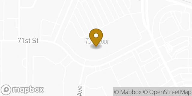 Map showing the location of TJ Maxx in Lubbock, TX 79424