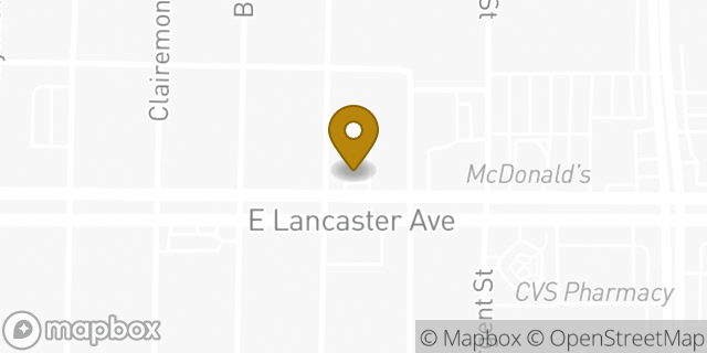 Map showing the location of Whataburger in Fort Worth, TX 76103