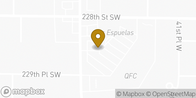 Map showing the location of Starbucks in Mountlake Terrace, WA 98043
