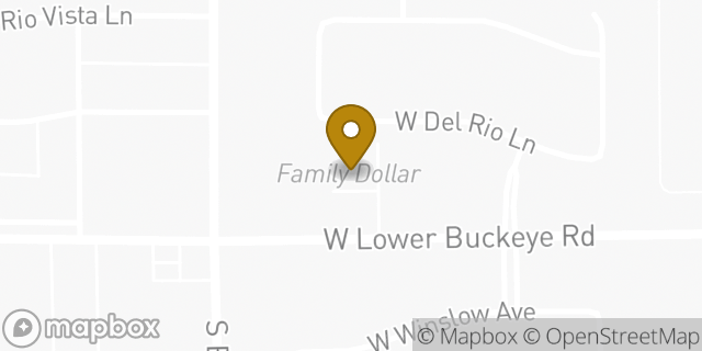 Map showing the location of Amazon Locker - Rambler in Avondale, AZ 85323