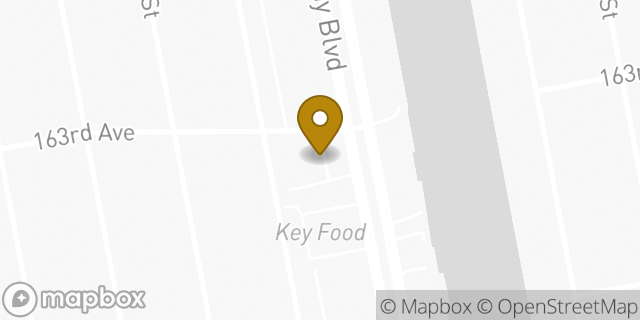 Map showing the location of Dunkin' in Howard Beach, NY 11414