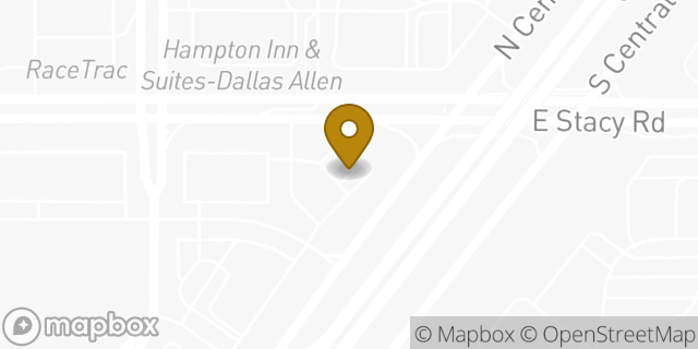 Map showing the location of 7-Eleven in Allen, TX 75013